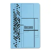 Adams ARB712CR5 11.75 x 7.25 Record-Style Rule Ledger Book - Blue Cover New