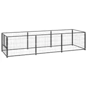Andala Pets Dog Kennel Black 3 m Steel