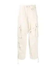 Eusebio cotton cargo pants 42F,FR40 White