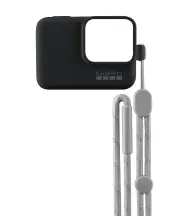 GoPro Sleeve & Lanyard - Black suits HERO 5,6,7, 2018