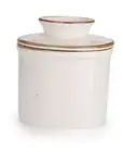 French Butter Dish, Butter Crock for Counter with Water Line, Ceramic Butter