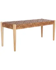 Safavieh Bandelier Leather Weave Bench