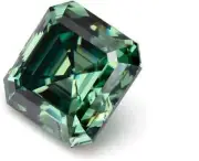 Luxury Radiant 2 Ct Green Asscher Cut Lab Diamond – VVS1 Clarity, CVD Certified