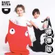 【BabyBites 鯊魚咬一口】西班牙製-純棉兒童多功能睡袋-喜氣紅(兒童標準版)