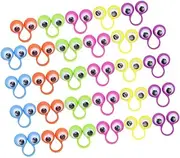 PERSELOSO 36pcs Eye Finger Puppets Fun Eyeball Rings for Party Favor for Storytelling and Role Play Design for Creative Play Random Color