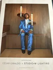 2023 Print Ad Of Designer César Giraldo For Studio M Lighting