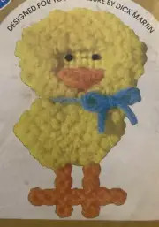 Vtg Rare Leisure Arts Canvas Capers CHICK 1980 needlepoint kit #101