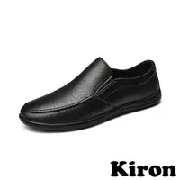 在飛比找ETMall東森購物網優惠-【KIRON】套腳休閒皮鞋/百搭經典商務套腳休閒皮鞋 樂福鞋