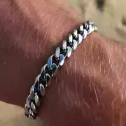 New 2022 Men's Luxury Stainless Steel Cuban Link Chain Bracelet