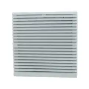 255mmx255mm Plastic Cabinet Washable Axial Flow Fan Foam Dust Screen w Seal Ring