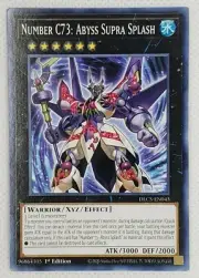 YUGIOH! NUMBER C73: ABYSS SUPRA SPLASH 1st ED DRLG-EN041 SUPER RARE NM CARD