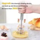 Semi Automatic Mixer Whisk Egg Beater Stainless Steel Manual Hand Mixer Self-Tur