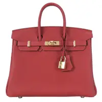 在飛比找PChome24h購物優惠-HERMES BIRKIN 25CM Togo 牛皮柏金包(