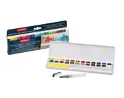 Derwent Inktense Watercolor Paint Pan Studio 24 Color SET