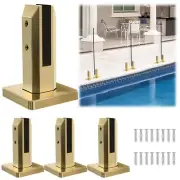 LukLoy Glass Railing Spigot 960g Heavy Duty 304 Stainless Steel Pool Fence Sp...