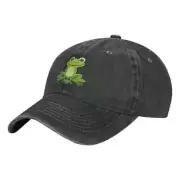 Green Big Eyes Frog Fashion Classic Cotton Trucker Hat Summer Dad Cowboy Cap