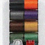 ColorStitch Dark: 12 Assorted Polyester Sewing Threads