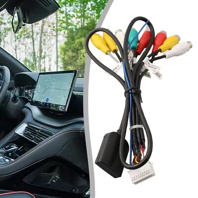 Easy Plug In 20Pin Car Stereo RCA Cable with Sim Card Slot for Radio Video Mic