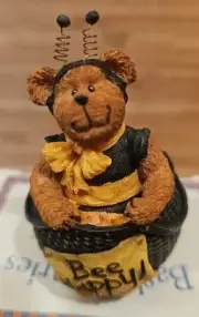 Boyds Bears Basketbearies Resin Bear Figure BUZZ "Bee Happy" 2004 New In Box