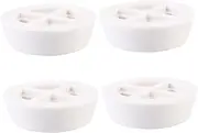 Tofficu 4pcs Non Slip TPR Washing Machine Mats Absorbent Floor Protector Pads for Noise Reduction Vibration Cushioning White for Washers and Dryers