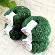 Sale 4BallsX50g Fluffy Soft Colorful Velvet Rugs Shawls Blankets Crochet Yarn 10