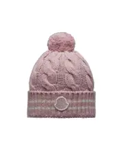 Wool Beanie with Pom Pom M Multicolor