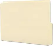 Smead 24128 Folders 1/2 Cut Bottom Reinforced End Tab Letter Manila 100/Box