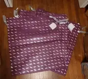CTC Christine Taylor Collection XL Fabric Gift Bag Puple Silver 28" lot of 3 new