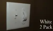 Light Switch Guard Lock Cover Kids Children 2Pk - White