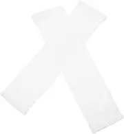 [GANAZONO] Sun Protection Sleeve Fence Post Brackets Arm Warmers Cooling Arm Sleeves Compression Arm Sleeves Carpal Glove Compression Sleeves Bum Nylon Ice Silk Black