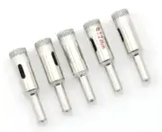 5pcs 12mm Diamond Tile Stone Hole Saw Cut Cutter Drilling Holesaw Bur Drill Bit