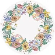 Easter Bunny Friends Round Placemats 8pk