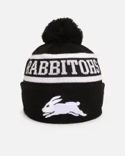 [New Era] New Era South Sydney Rabbitohs 'Nrl Black White Beanies' Knitted Beanie Black - Size ONE ONE Black