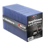 Pack of 100 BCW 3 x 4 Standard Trading Card Topload Holders