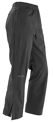 Marmot Precip Fullzip Pant Black Lightweight Rain Pants for Men