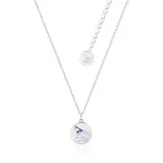 Couture Kingdom - Disney - Fantasia Sorcerer Mickey Medallion Necklace White Gold