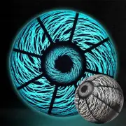 Evil Eyes Basketball, Glow in The Dark Basket Ball, Luminous Glowing Streetba...