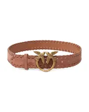 Pinko Women's Love Berry Weaving Leather Belt