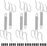 6Pcs Stainless Steel Turkey Fork Turkey Lifting Forks Meat Claws Poultry Chicken 4 Needle Ultra Sharp Roast Ham Forks with Tip Protection Cover Dishwasher Safe for Lift Transfer