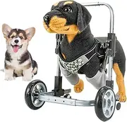 Pet Front Leg Wheelchair - Dog Wheelchair Front Leg Rehabilitation Aid - Adjustable Pets Wheelchairs Mobility Aids - Rehabilitation Walking Cart - for Disabled Pets S:max22cm