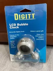 Futuristic Battery Operated DIGITT LCD Bubble Clock By Ultradata MOC