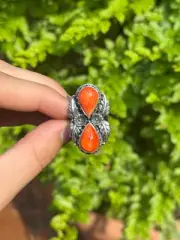 Spiny Oyster Ring | Sterling Silver Size 10 A448