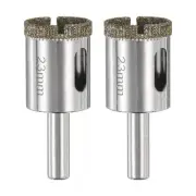 2pcs Diamond Drill Bit Hole Saw 29/32"(23mm) Tile Core Cutting Drilling Tool