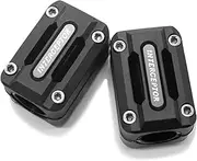 LOTFI Fit for Royal Enfield 650 Interceptor 22/25/28mm Motorcycle Engine Crash Bar Protection Bumper Decorative Guard Block (Size : Dark Grey)