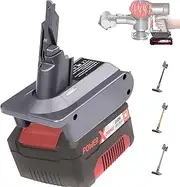 UNIKI【Upgraded】 2-in-1 V7V8 Adapter for OZITO/EINHELL 18V Lithium Battery Convert to for Dyson V7V8 Handheld Vacuum Cleaner Battery Compatible with V7/8 Animal V7V8 Absolute V7V8 Motorhead Pro