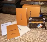 NEW LOUIS VUITTON TIME TRUNK MINI ZIPPY COIN WALLET, SUPER RARE + RECEIPT