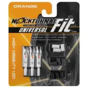 Rage Nockturnal Fit Universal Lighted Nocks, 3 pack, Orange