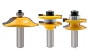 Ogee Rail and Stile Router Bit Set for Woodworking 1/2" Shank 3PCS Router Bits