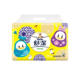 【Kleenex 舒潔】棉柔舒適抽取衛生紙 福神福到翁版 90抽X64包/箱(2024福神福到翁版)