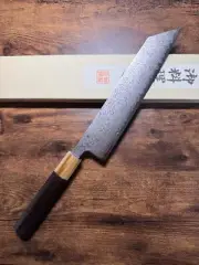 Sukematsu Kiritsuke Gyuto Japanese Kitchen Knife Damascus VG10 Rosewood 210mm